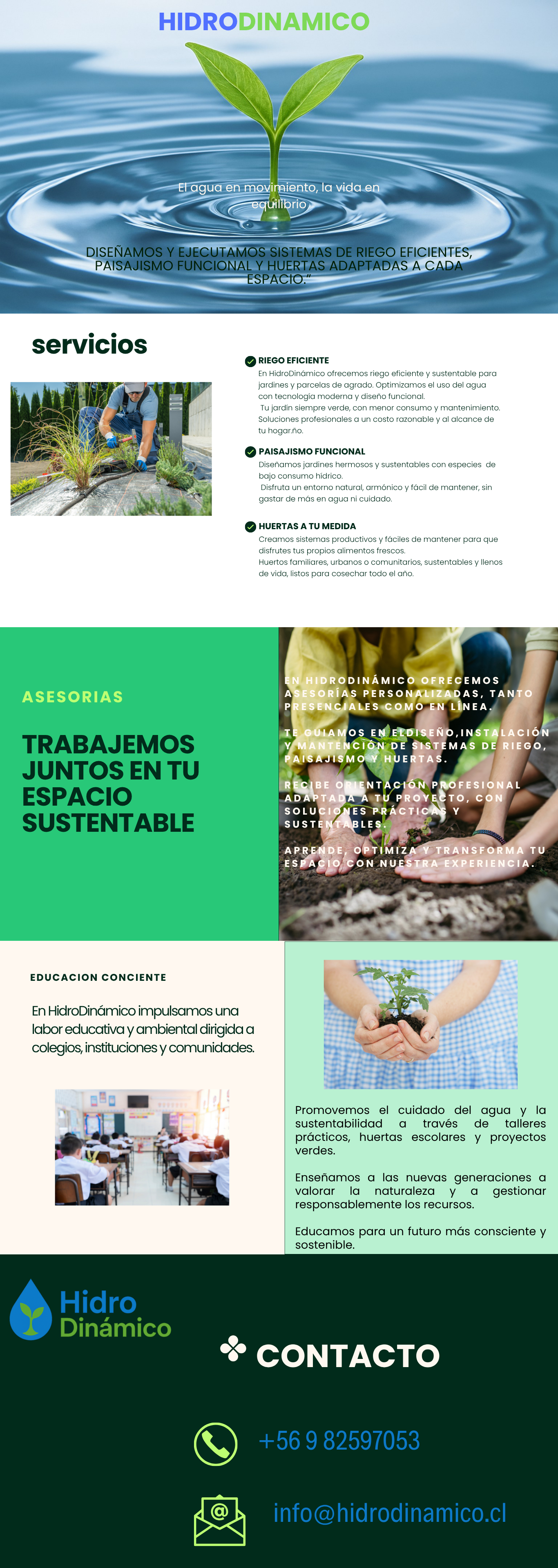 Riego eficiente en jardín